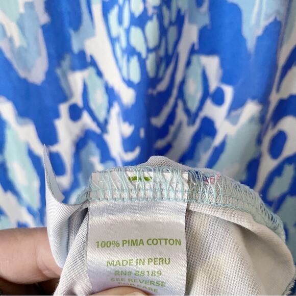 Lilly Pulitzer | Beacon Mini Dress Tropical Call Me Serene Blue White Small - Picture 7 of 7
